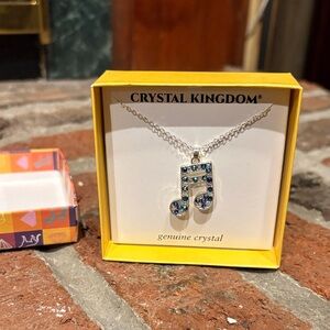 Silver Music Note Necklace